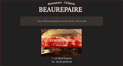 Desktop Screenshot of creperiebeaurepaire.com